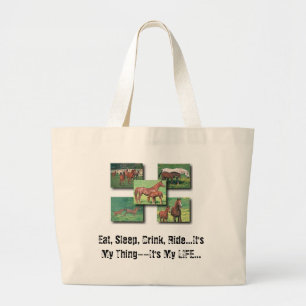 Horse Rider-Canvas tas