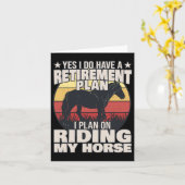 Horse Rider - Pensioenplan - Horseback Riding Kaart (Gele Bloem)