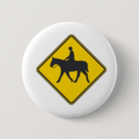 Horse Rider Ronde Button 5,7 Cm (Voorkant)