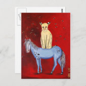 Horse Riding Bob Briefkaart (Voorkant / Achterkant)