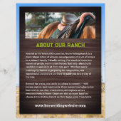 Horse Riding Lessons Flyer Template (Achterkant)