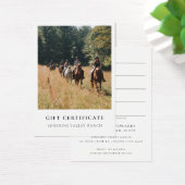 Horse Riding Lessons Gift Certificate Template (Bureau)