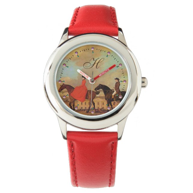 HORSE RIDING Monogram Horloge (Voorkant)