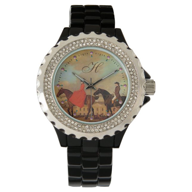 HORSE RIDING Monogram Horloge (Voorkant)