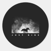 Horse ringpaard ronde sticker (Voorkant)