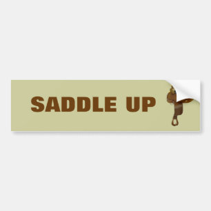 Horse Saddle Bumpersticker