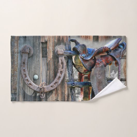 Horse Saddle Horseshoe (Serviette à main)