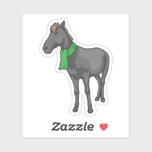 Horse Scarf Sticker (Vel)