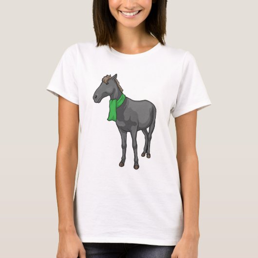 Horse Scarf T-shirt (Voorkant)