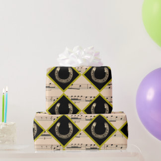 horse shoes in diamonds  cadeaupapier