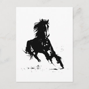 Horse Silhouette Briefkaart