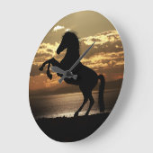 Horse Silhouette Grote Klok (Hoek)