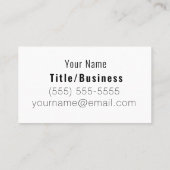 Horse Silhouette Small Notepad Visitekaartje (Achterkant)