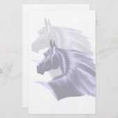Horse Silhouette Stationery Briefpapier (Voorkant / Achterkant)