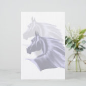 Horse Silhouette Stationery Briefpapier (Staand voorkant)