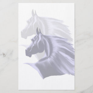 Horse Silhouette Stationery Briefpapier