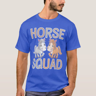 Horse Squad Groep Familie Vriendschap T-shirt