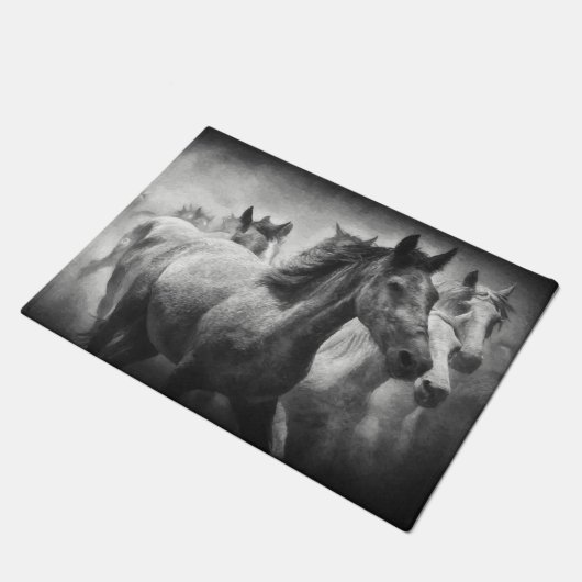 Horse Stampede Doormat Deurmat (Schuin)