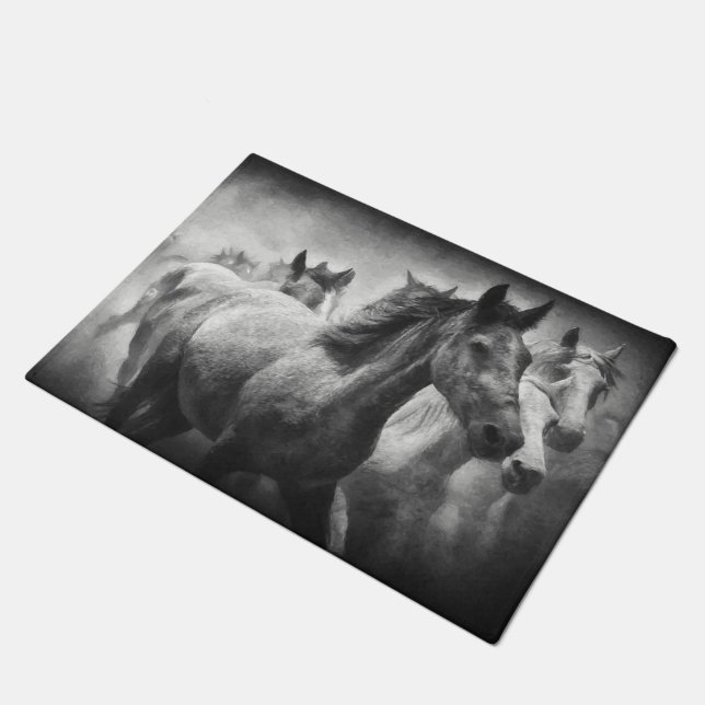 Horse Stampede Doormat Deurmat (Schuin)