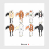 horse sticker set (Feuille)
