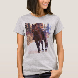 Horse T-Shirt (Afbeelding gemaakt door grok)