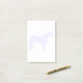 Horse Trainer Business Blue Simple and Modern Post-it® Notes (Op bureau)