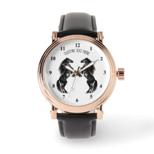 Horse Watch met aangepaste tekst Horloge