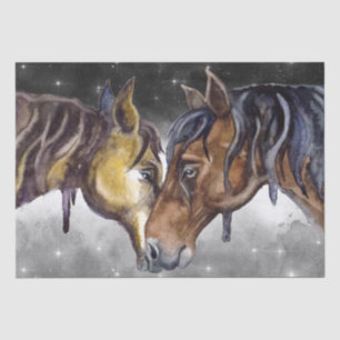 Horse Waterverf Night Sky Tissuepapier