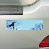 Horse Weather Vane Blue Sky Bumpersticker (Op auto)