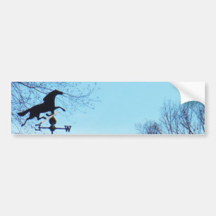 Horse Weather Vane Blue Sky Bumpersticker