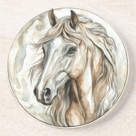 Horse Wild Tame en tijdloos Collectie Zandsteen Onderzetter