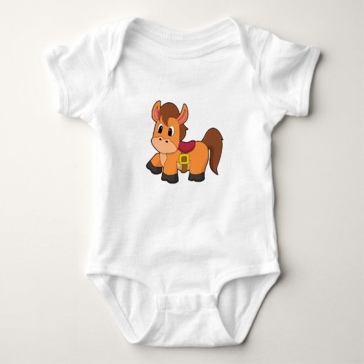 Horse with Saddle Romper (Voorkant)