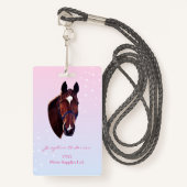 Horse with White Star  Badge (Voorkant met draagriem)