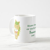 Horse Year Lucky Cute Personalized Name Coffee Mug (Devant gauche)