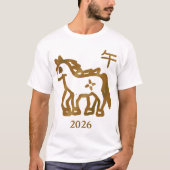 Horse Zodiac  jaar T-shirt (Voorkant)