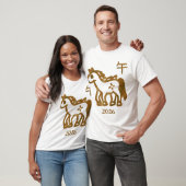 Horse Zodiac  jaar T-shirt (Unisex)