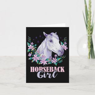 Horseback Girl Horseback Riding Horse Lover Equest Kaart