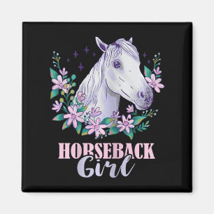 Horseback Girl Horseback Riding Horse Lover Equest Magneet
