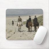 Horseback Ride langs het strand - Art Mousepad Muismat (Met muis)