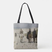Horseback Ride langs het strand - Fine Art Draagtas (Achterkant)