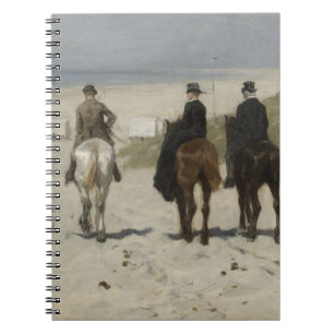 Horseback Ride langs het strand - Fine Art-laptop Notitieboek