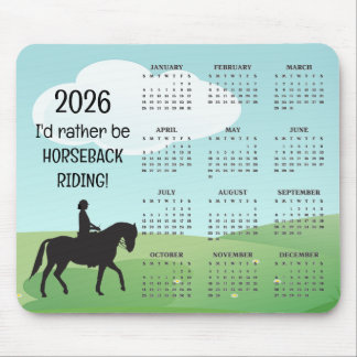 Horseback Riding 2025 Calendar Muismat