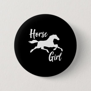 Horseback Riding Horse Girl Ronde Button 5,7 Cm