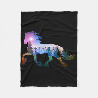 Horseback Riding Horse Lover Fleece Deken