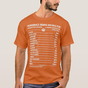 Horseback Riding Instructor Daily Factors 2 Cadeau T-shirt