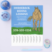 Horseback-ringlessen, het instappen van paarden flyer (Enkel)