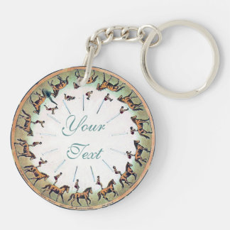 Horseback Sommersault Sleutelhanger