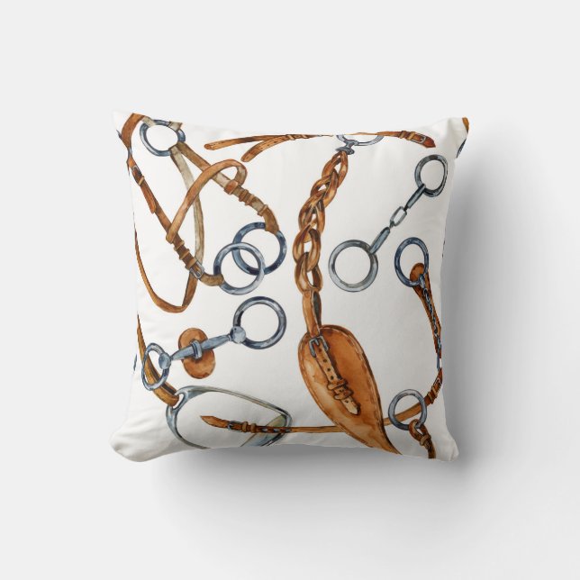 Horsebit Pattern Pillow Kussen (Voorkant)