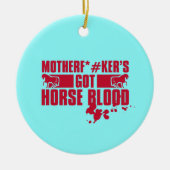 Horsebloed Keramisch Ornament (Voorkant)