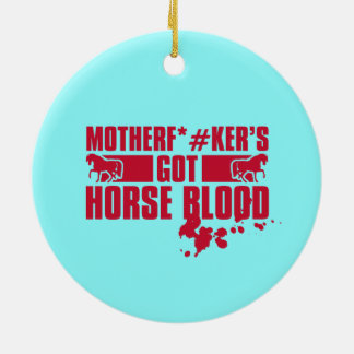 Horsebloed Keramisch Ornament